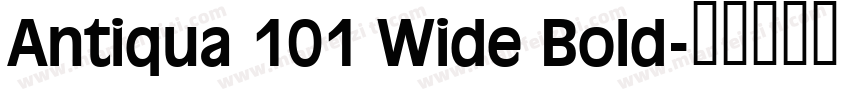 Antiqua 101 Wide Bold字体转换